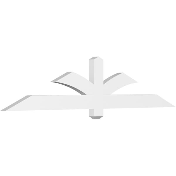 Ekena Millwork Redmond Architectural Grade PVC Gable Bracket, 72"W x 15"H x 2"D x 4"F, 5/12 Pitch GBP072X15X0204RED00 - main